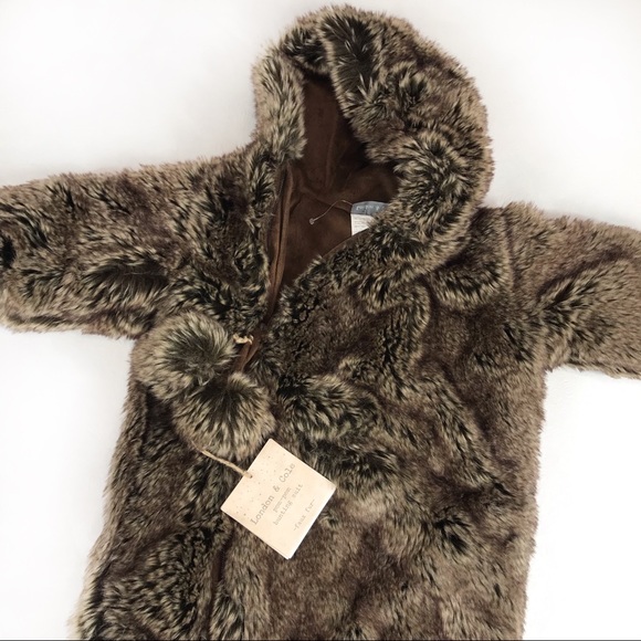 London & Cole Pom Pom bunting faux fur suit - Picture 5 of 7